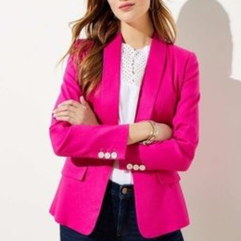 ⭐️NWT⭐️ LOFT Fluid Linen Open Front Blazer